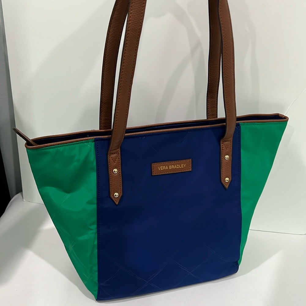 Preppy Poly Small Ella Tote Evening Sky and Clover